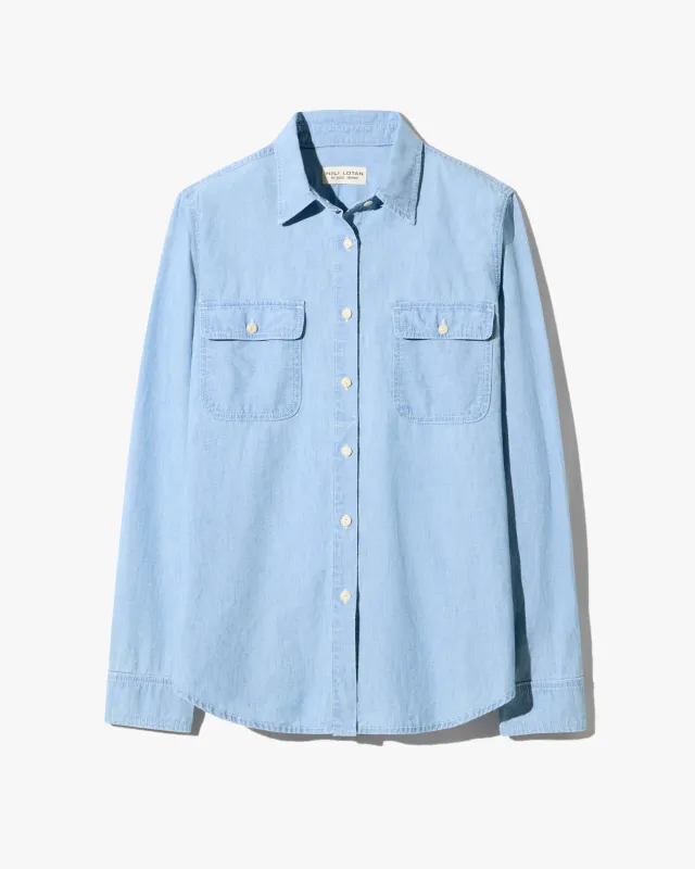 CALLUM CHAMBRAY SHIRT made by Nili Lotan