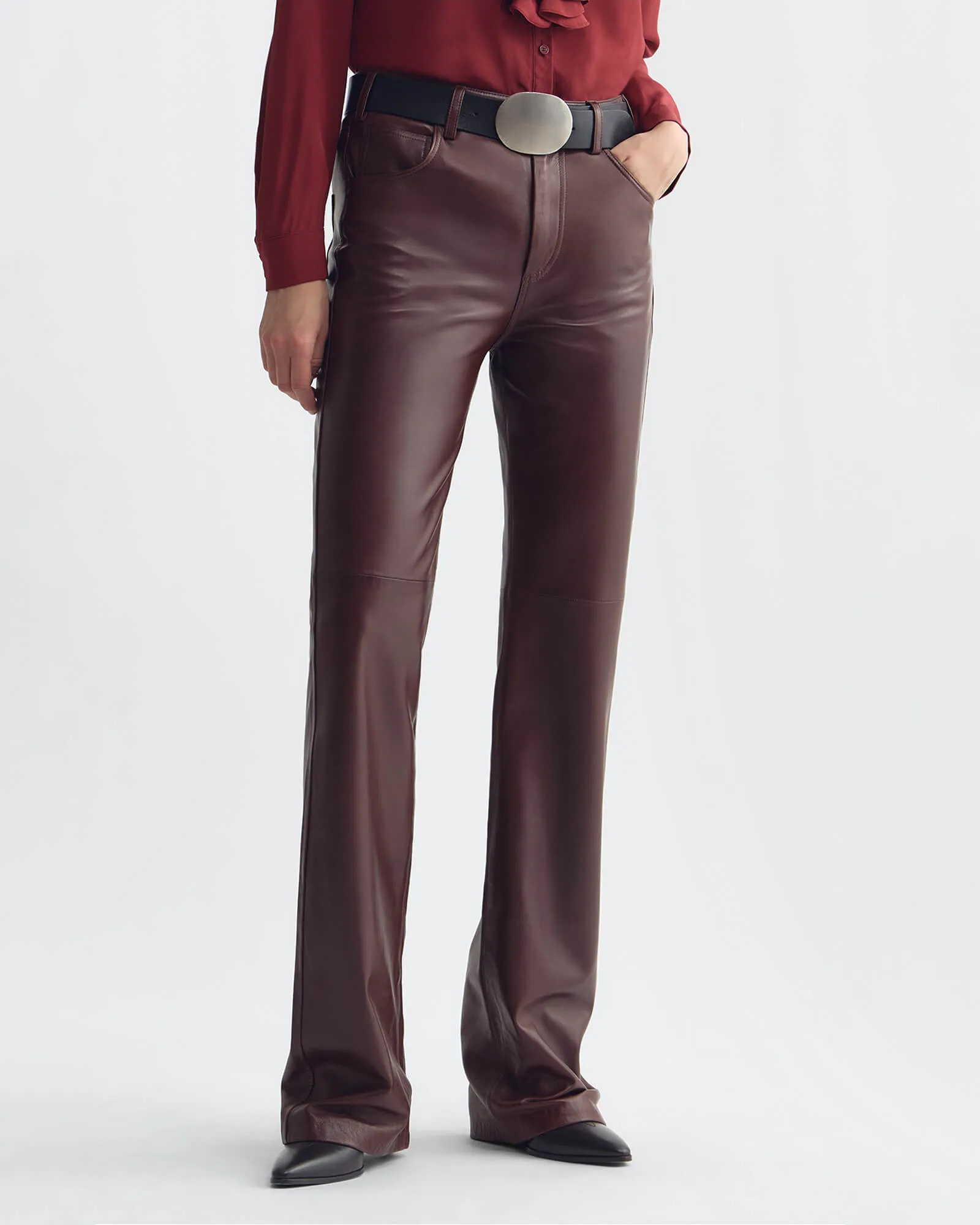 JOAN LEATHER PANT sold by Nili Lotan product image thumbnail 4