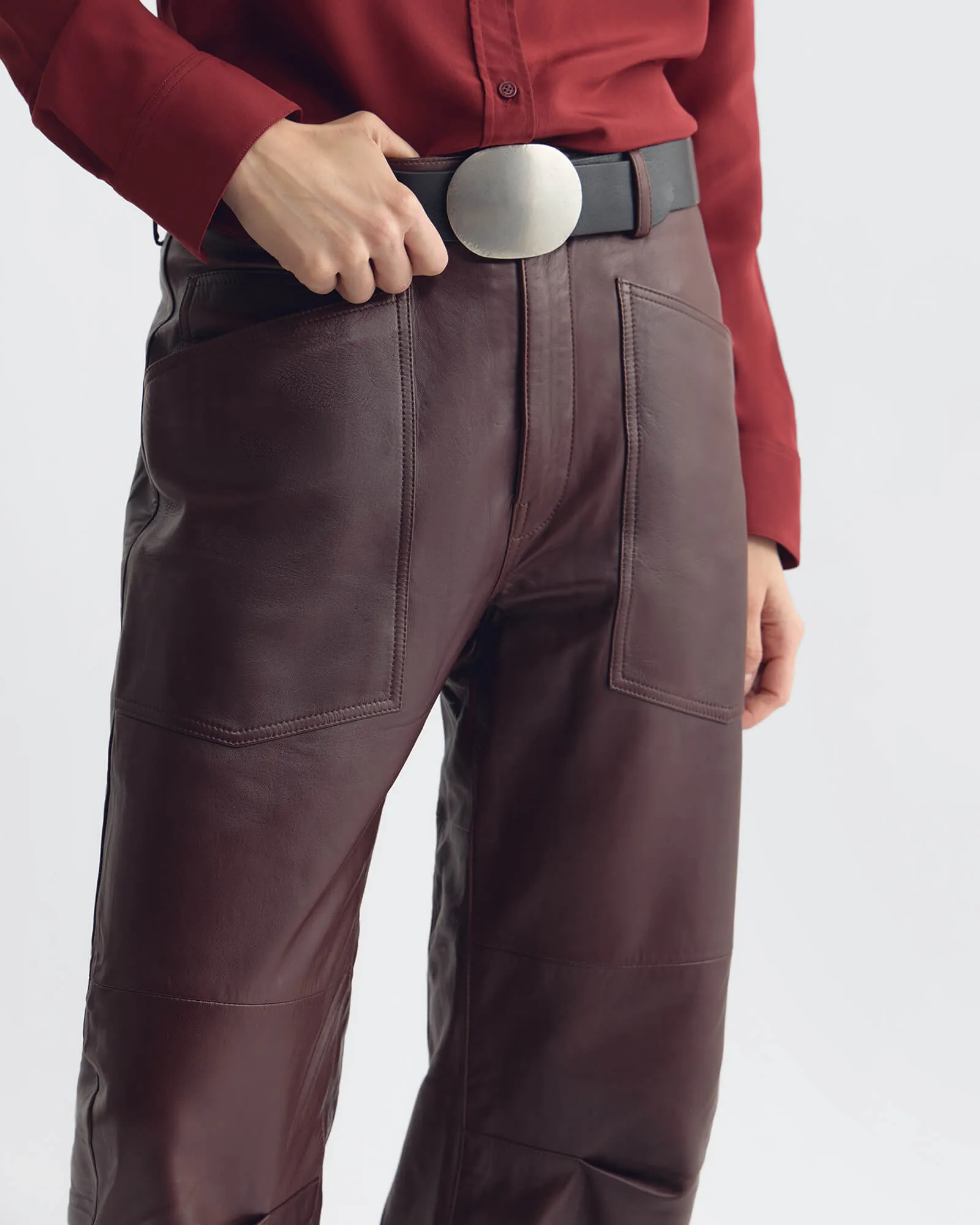 SHON LEATHER PANT sold by Nili Lotan product image thumbnail 3