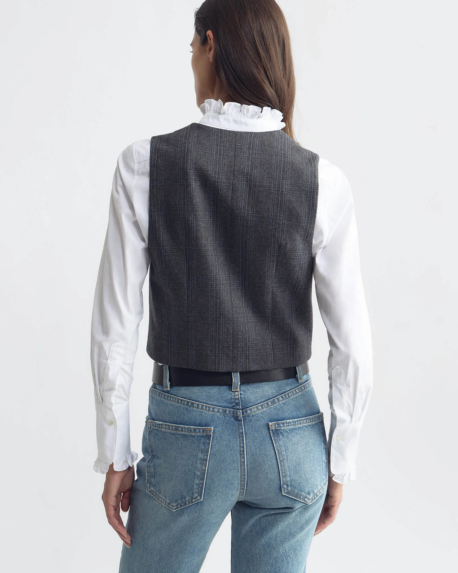 ISMAEL TAILORED VEST sold by Nili Lotan product image thumbnail 5