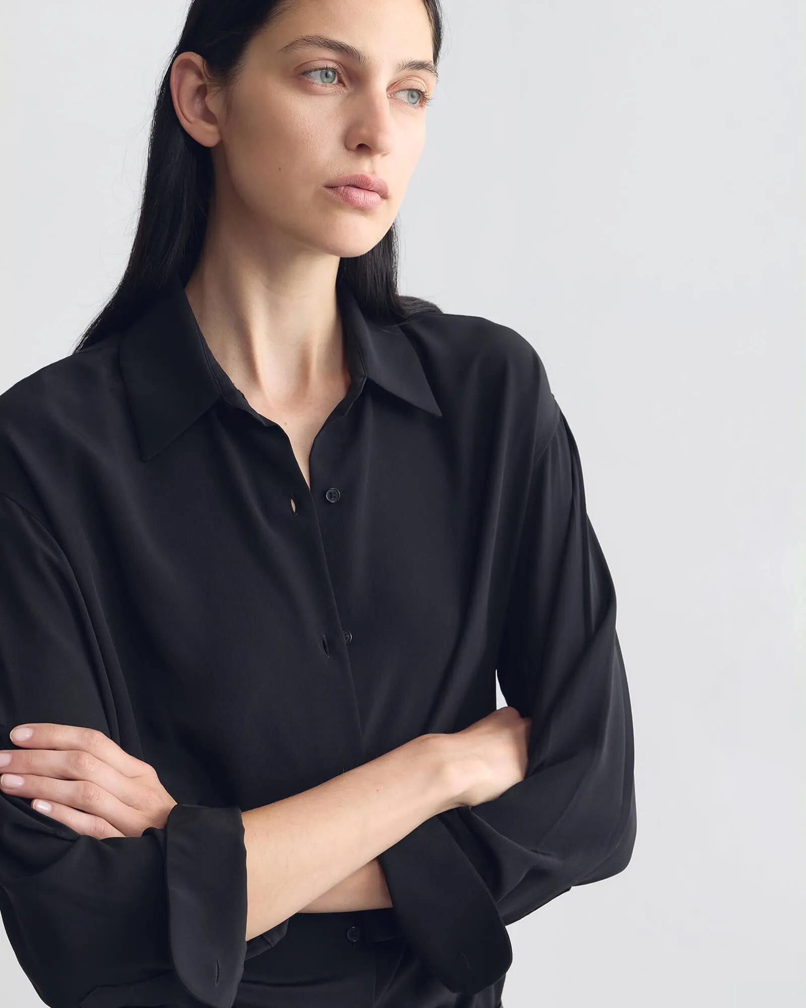 THELMA SILK SHIRT sold by Nili Lotan product image thumbnail 2