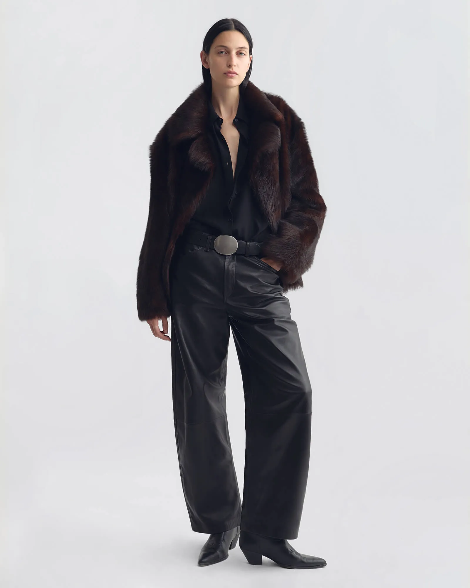 THELMA SILK SHIRT sold by Nili Lotan product image thumbnail 5
