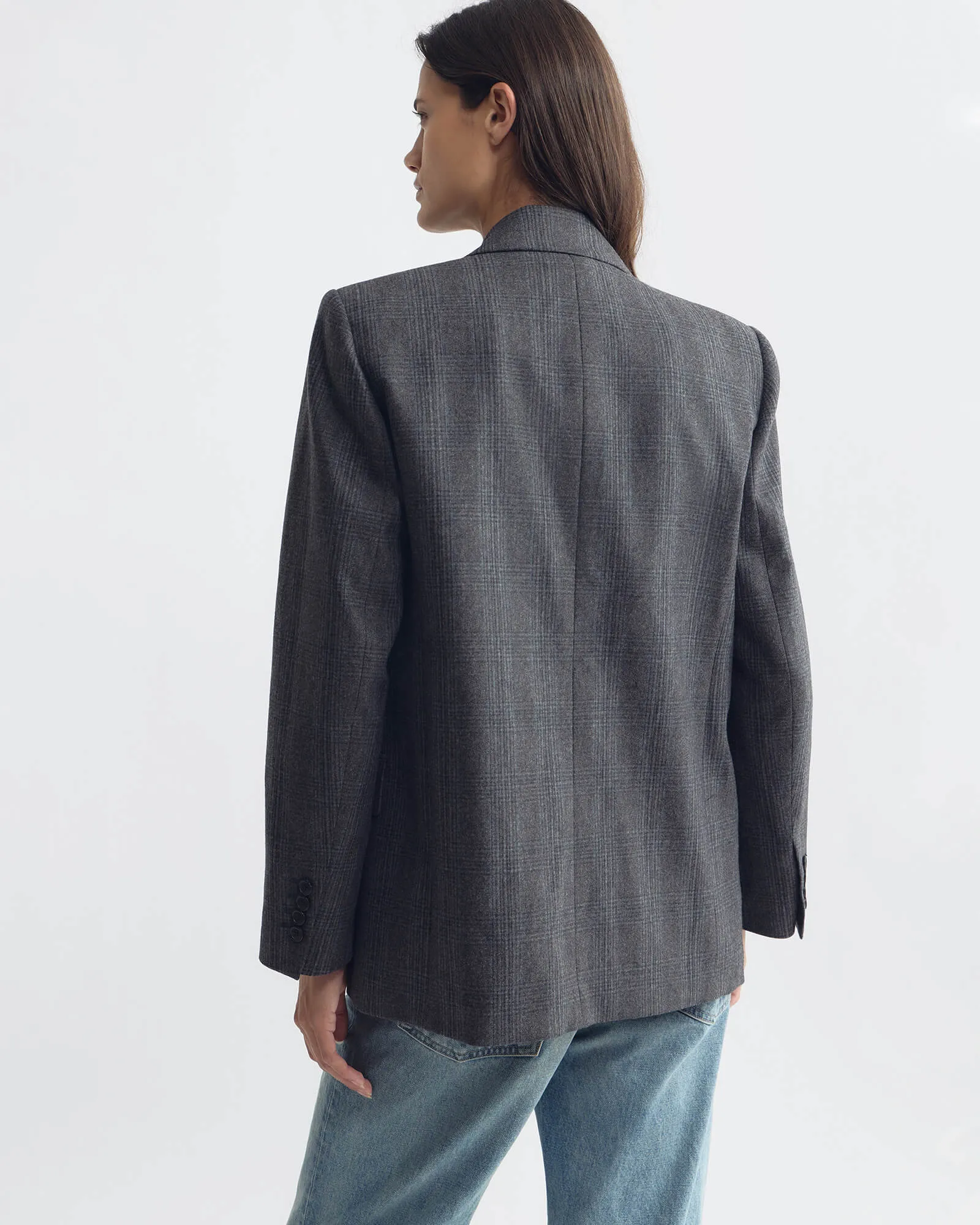LESTON WOOL BLAZER sold by Nili Lotan product image thumbnail 4