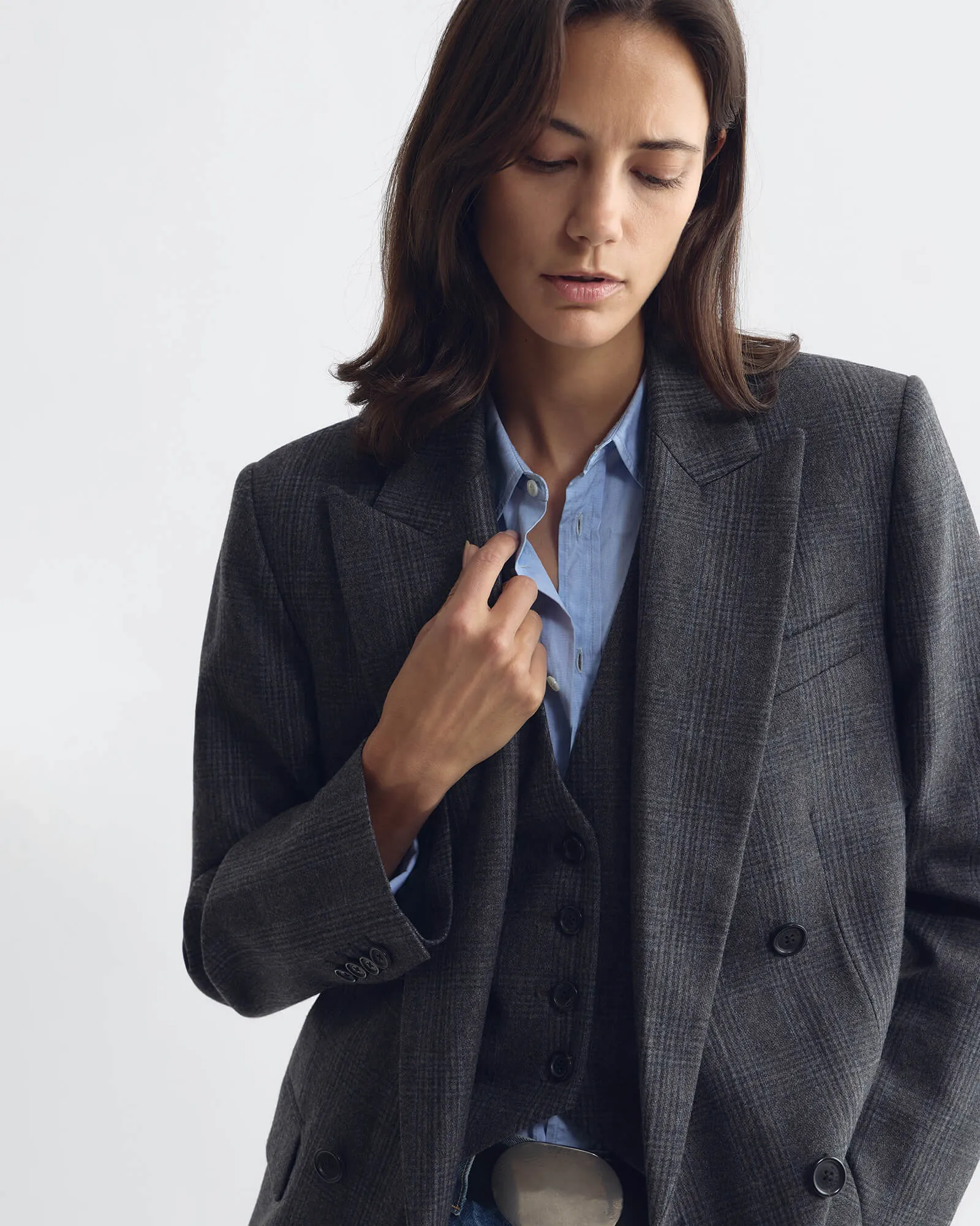 LESTON WOOL BLAZER sold by Nili Lotan product image thumbnail 3
