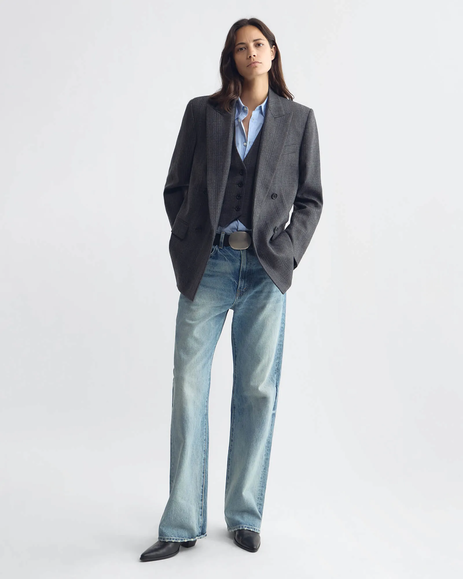 LESTON WOOL BLAZER sold by Nili Lotan product image thumbnail 5