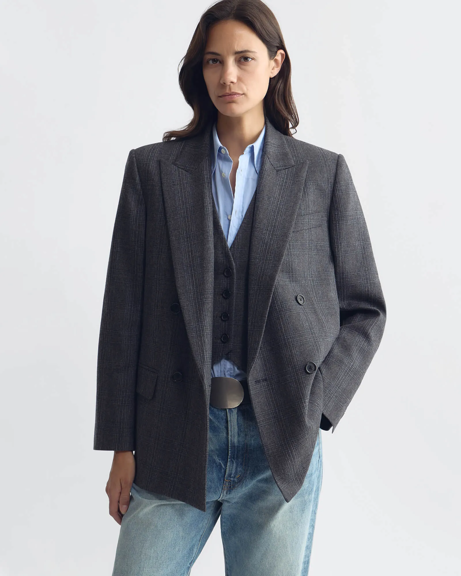 LESTON WOOL BLAZER sold by Nili Lotan product image thumbnail 2