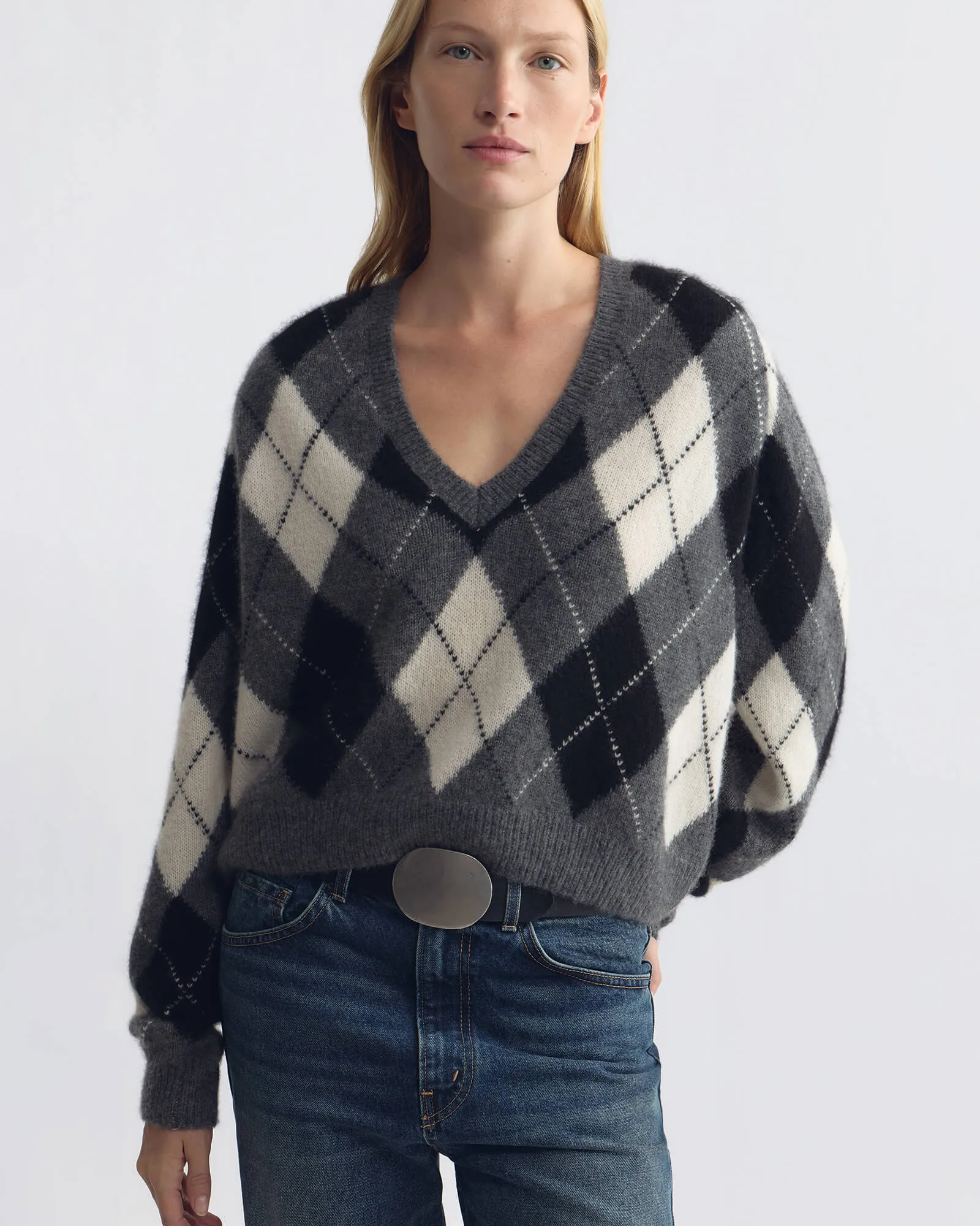 FERON ARGYLE SWEATER sold by Nili Lotan product image thumbnail 2