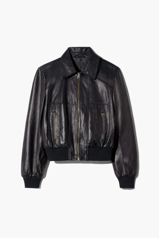 SUE LEATHER BOMBER JACKET made by Nili Lotan