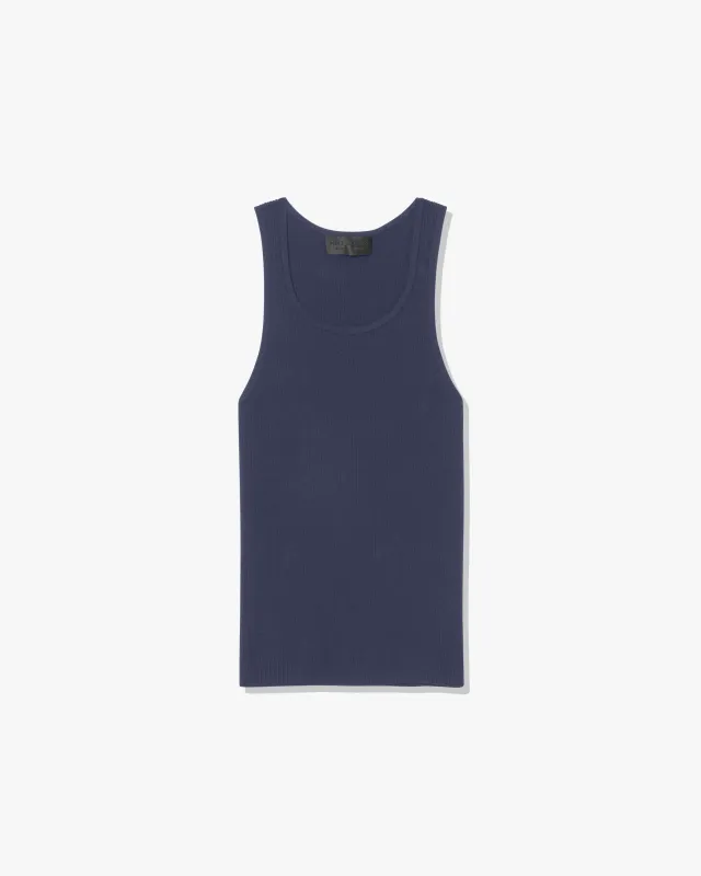 LOTTIE SILK KNIT TANK made by Nili Lotan