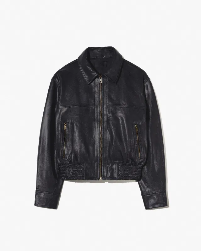 AIME LEATHER BOMBER JACKET made by Nili Lotan