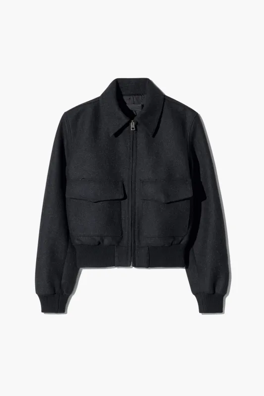 REDLEY WOOL BOMBER JACKET made by Nili Lotan