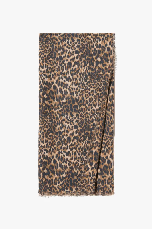 LEOPARD SCARF made by Nili Lotan