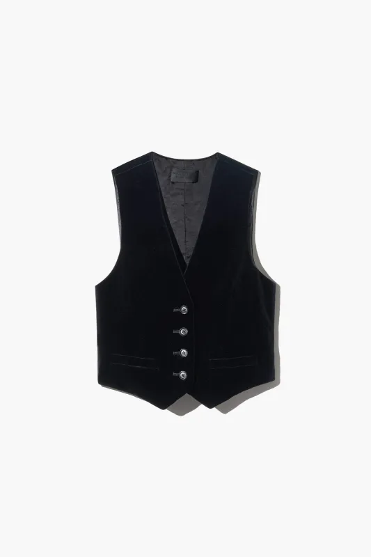 ISMAEL TAILORED VELVET VEST made by Nili Lotan