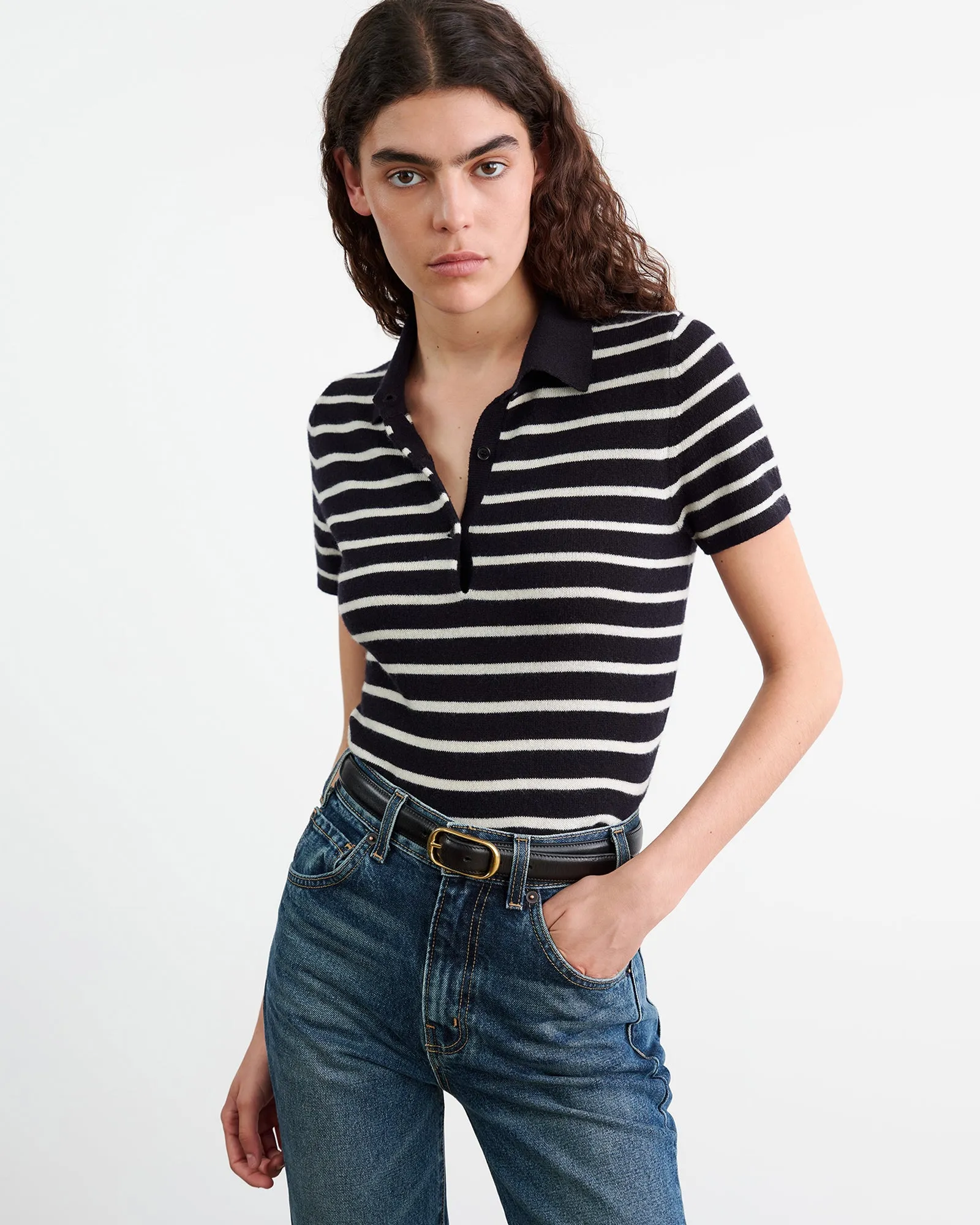 LEANNA CASHMERE POLO sold by Nili Lotan