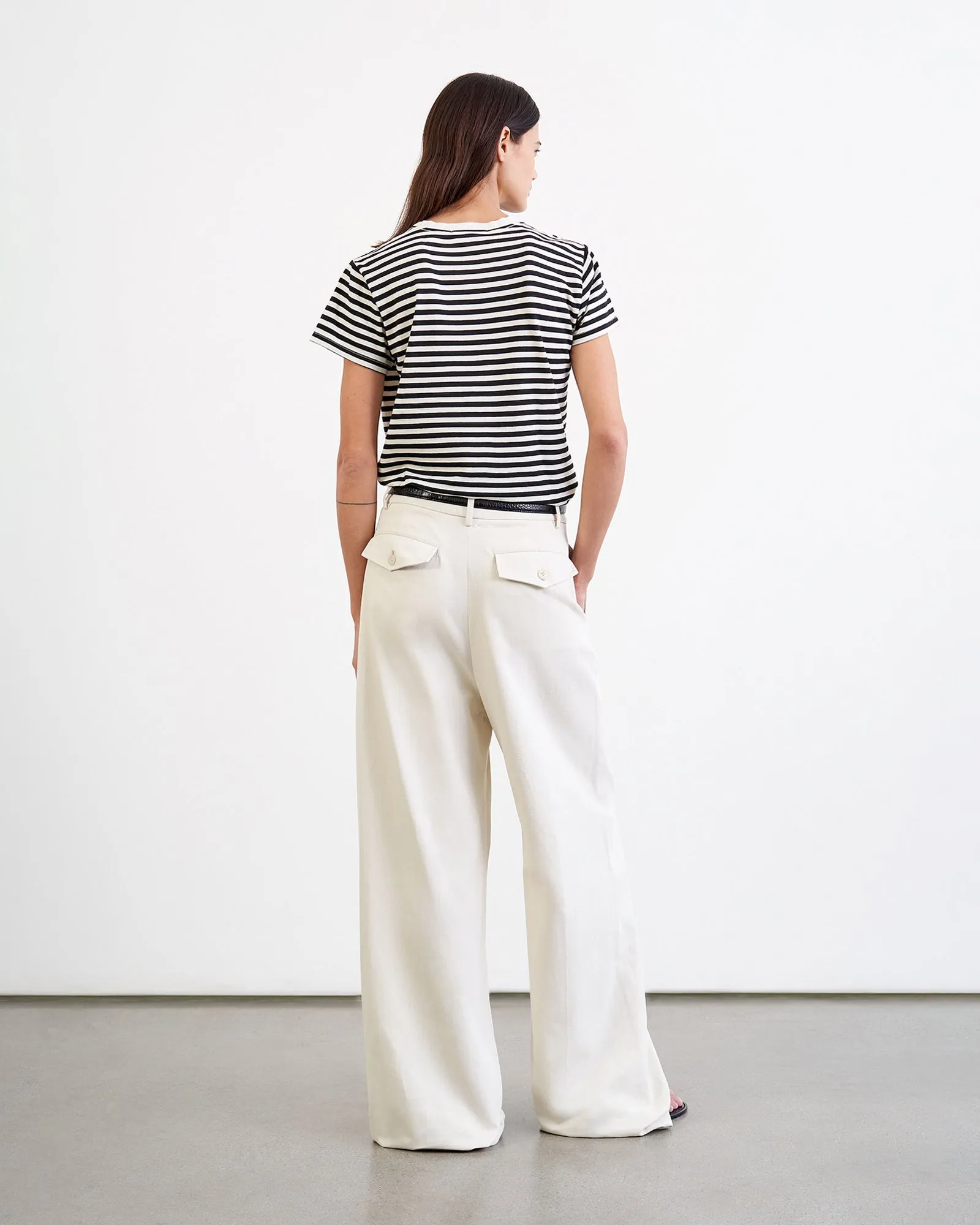 STRIPED LANA CREWNECK TEE sold by Nili Lotan product image thumbnail 4