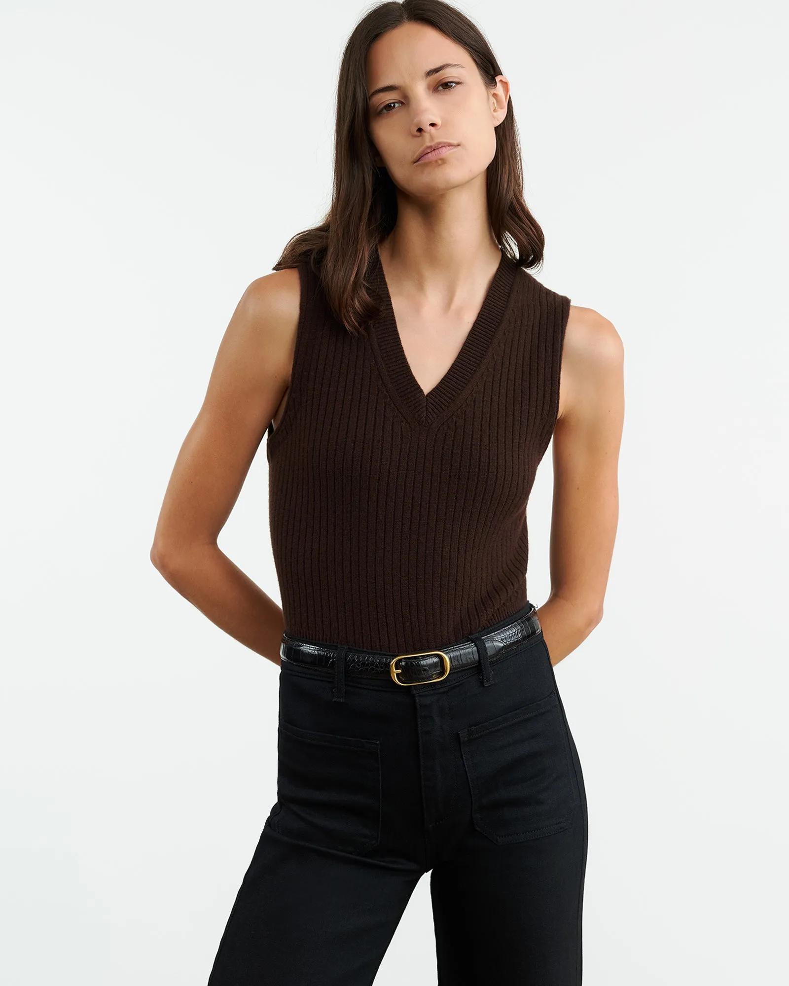 IKER CASHMERE VEST sold by Nili Lotan