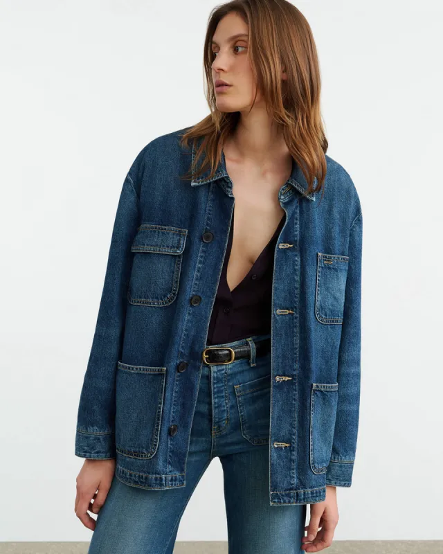 ALASTAIR DENIM JACKET sold by Nili Lotan