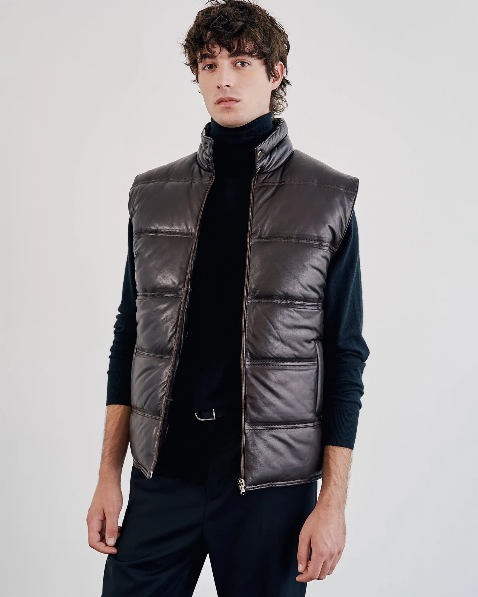 CORMAC LEATHER VEST sold by Nili Lotan product image thumbnail 5