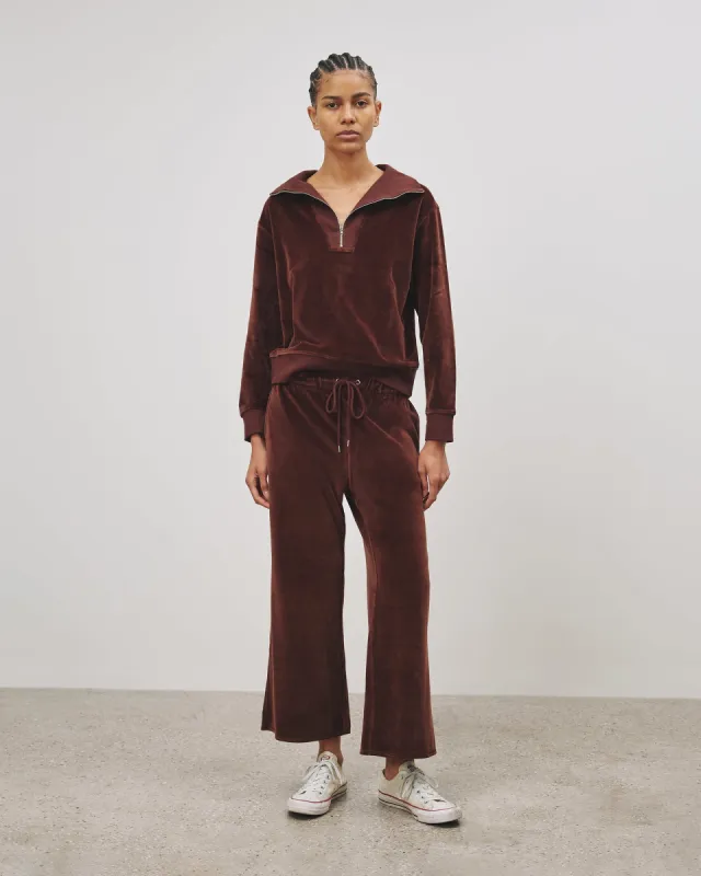 DAPHNE VELOUR WIDE LEG SWEATPANT sold by Nili Lotan
