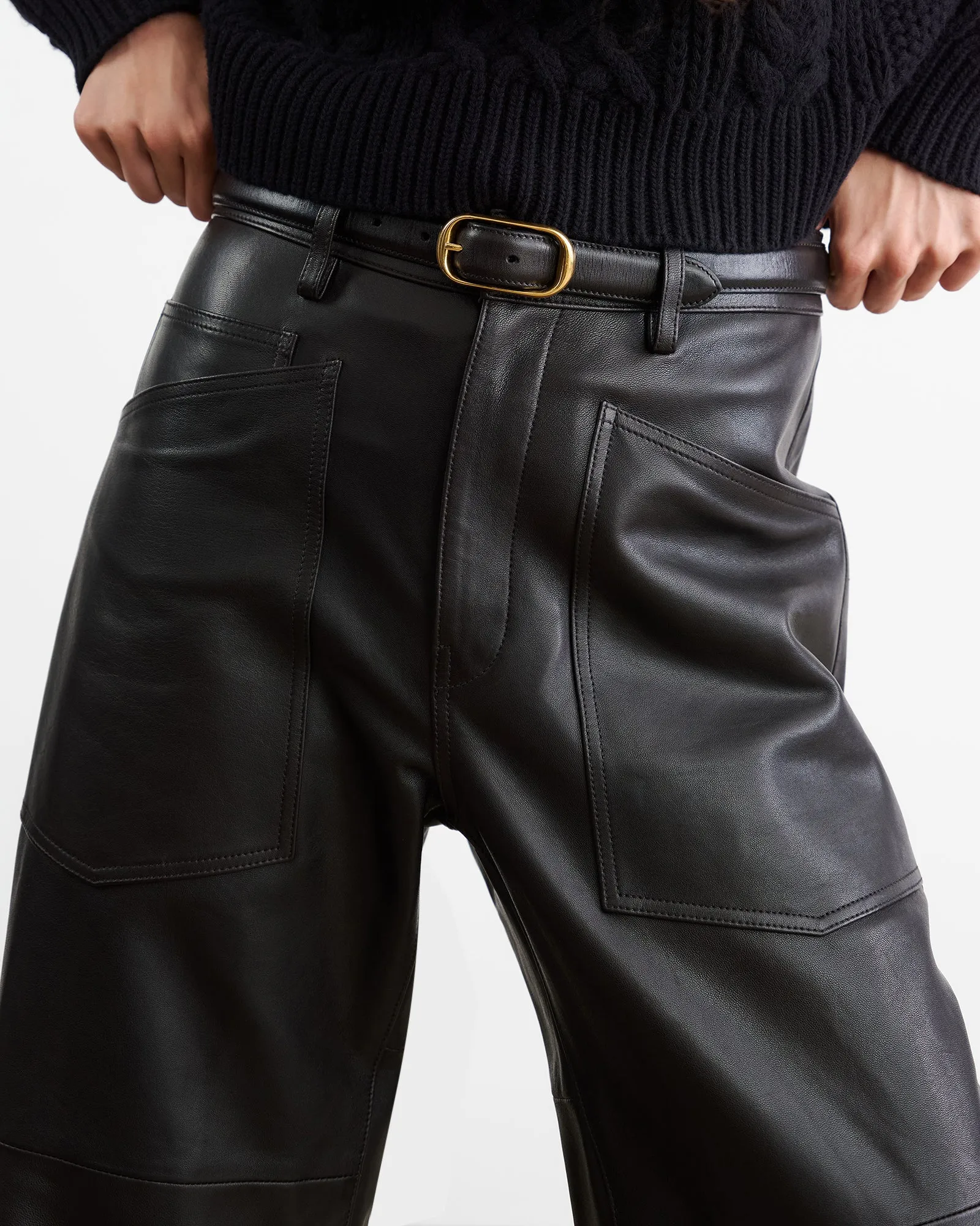 SHON LEATHER PANT sold by Nili Lotan product image thumbnail 4