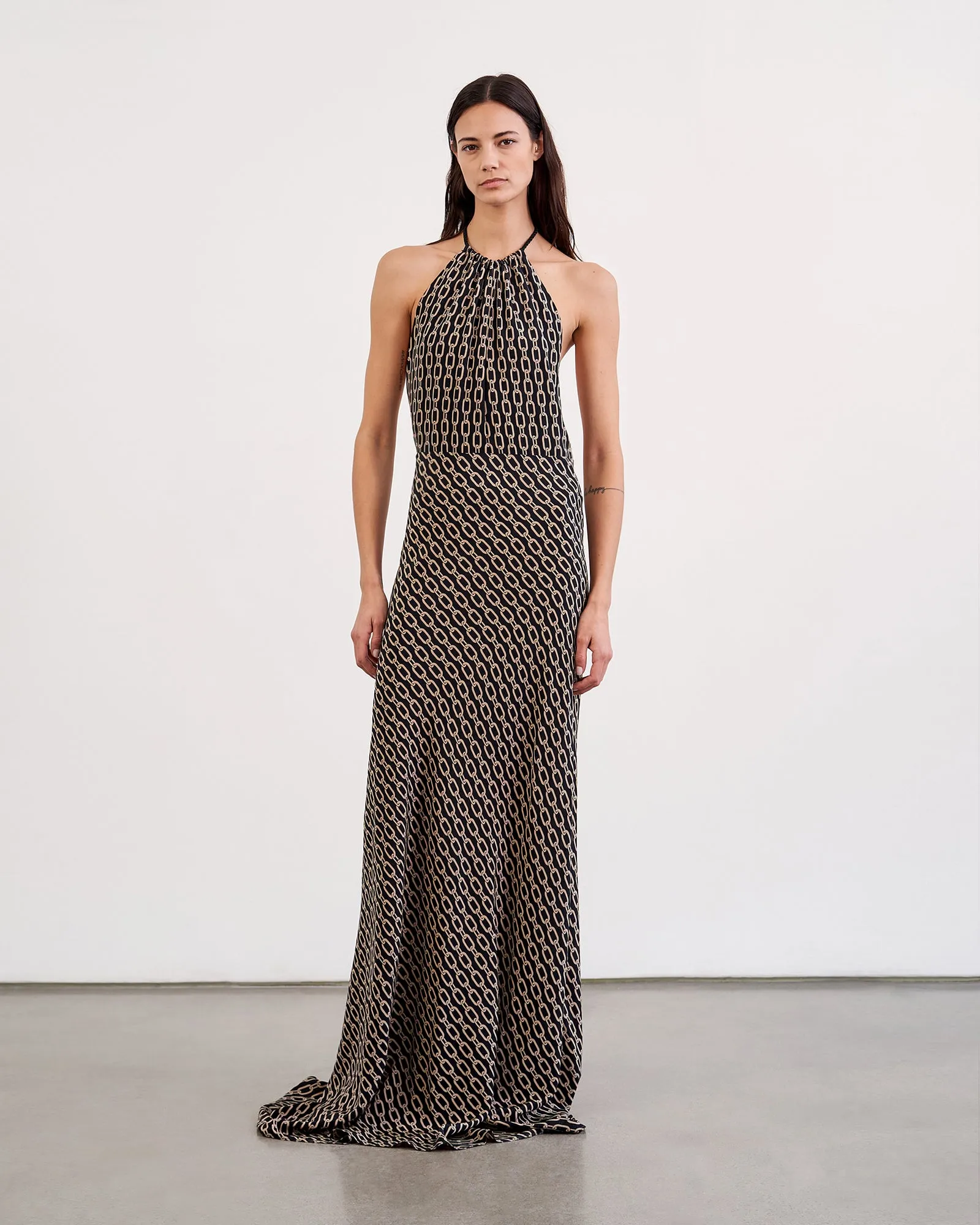 FLORIE HALTERNECK DRESS sold by Nili Lotan product image thumbnail 3
