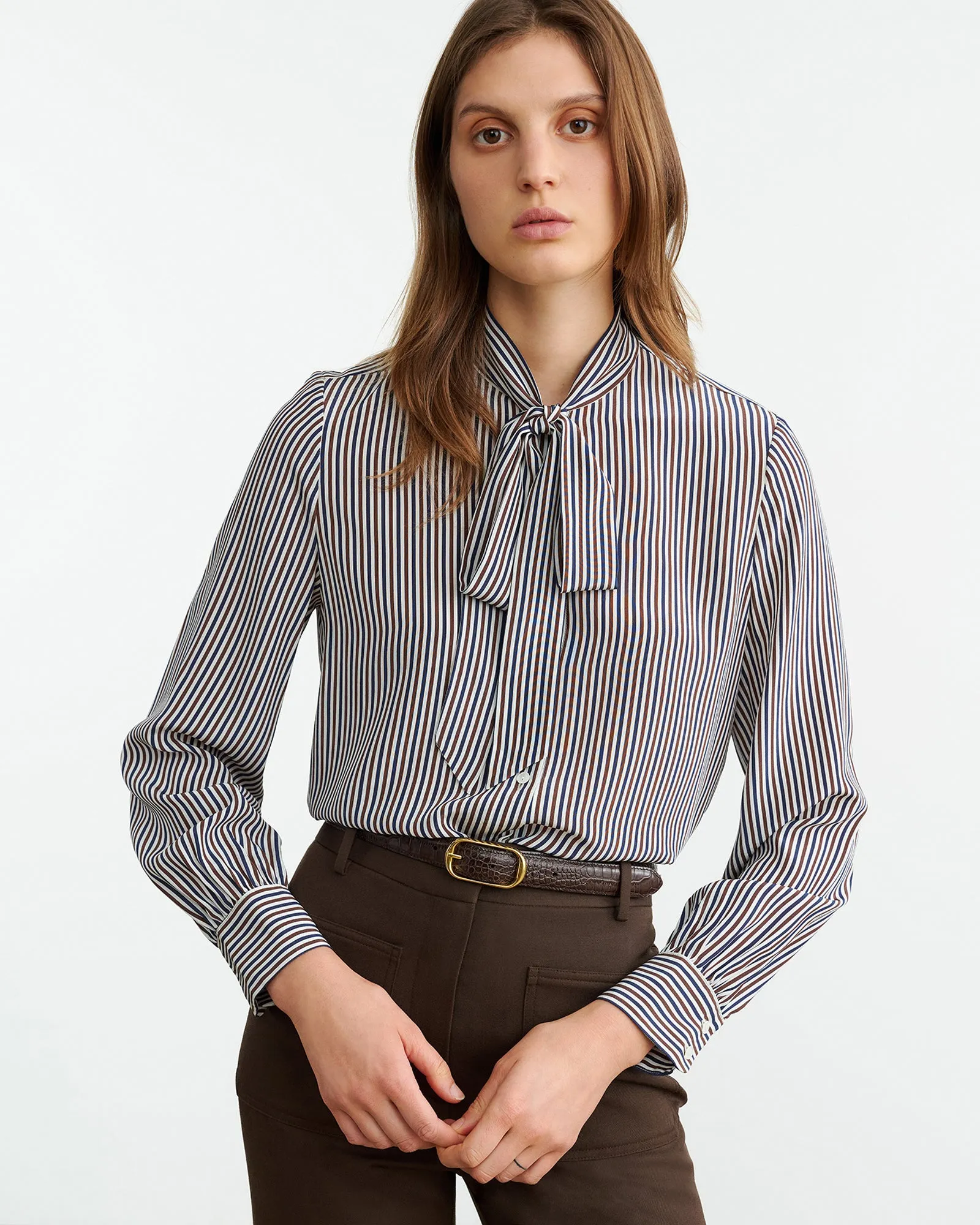 IRINA SILK BLOUSE sold by Nili Lotan