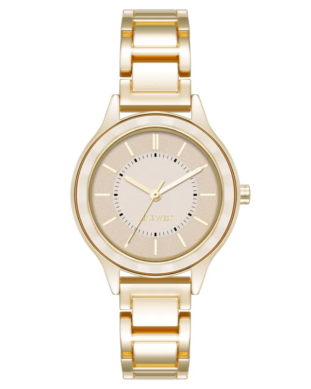 Textured Bezel Bracelet Watch sold by Nine West