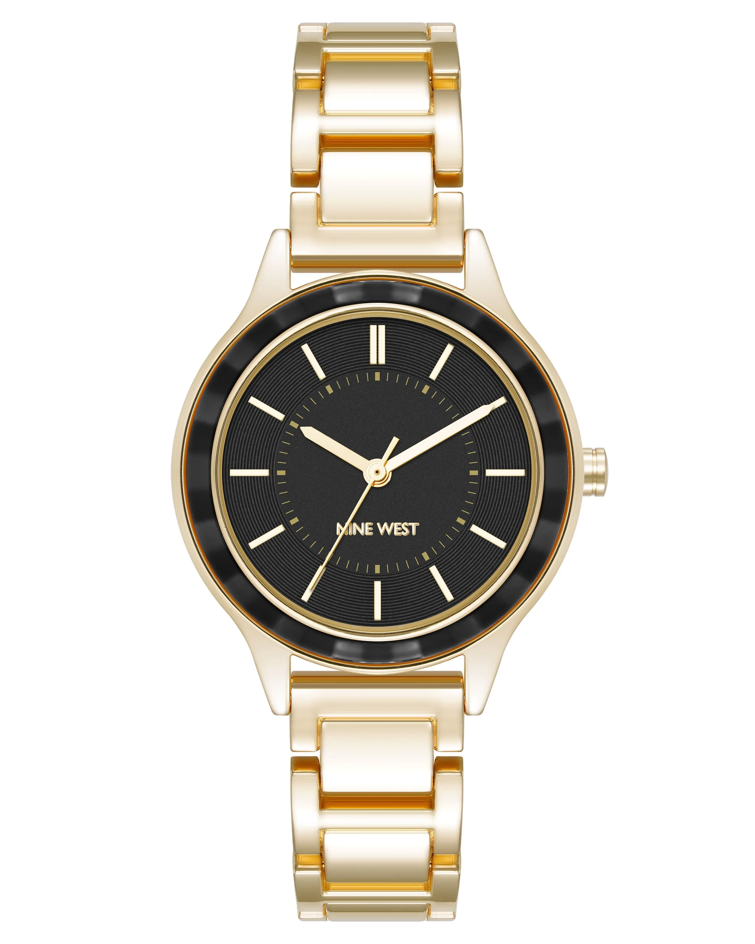 Textured Bezel Bracelet Watch sold by Nine West