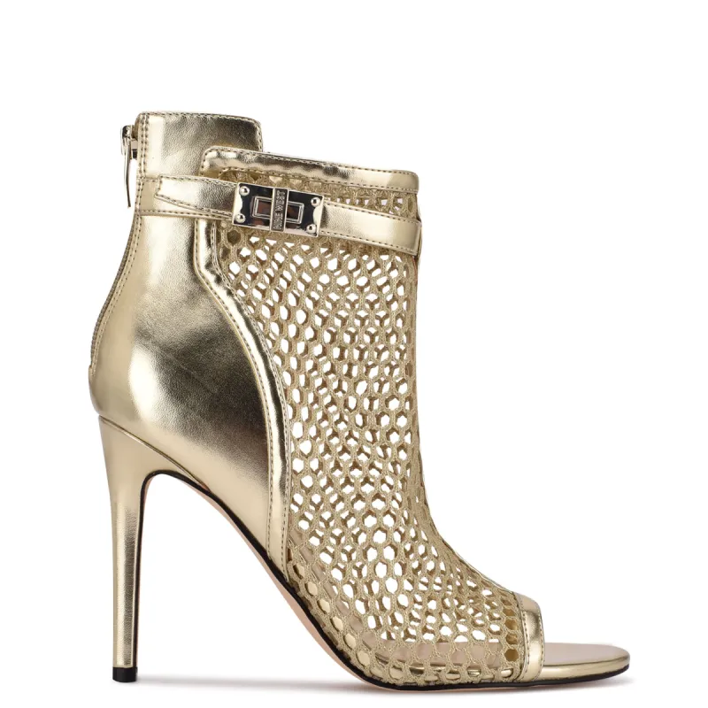 Ididit Mesh Peep Toe Booties sold by Nine West