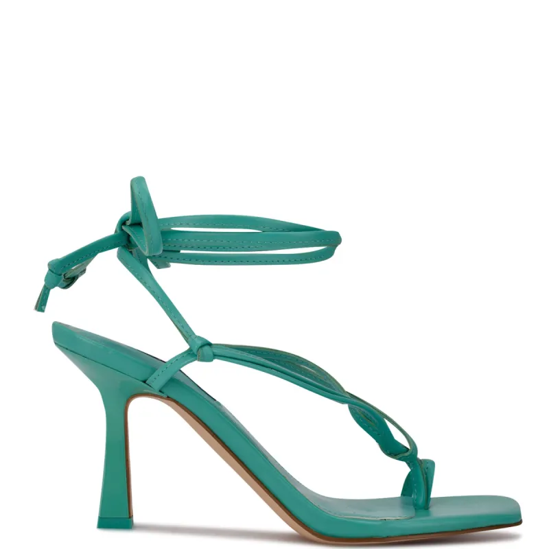 Yippie Ankle Wrap Heeled Sandal sold by Nine West