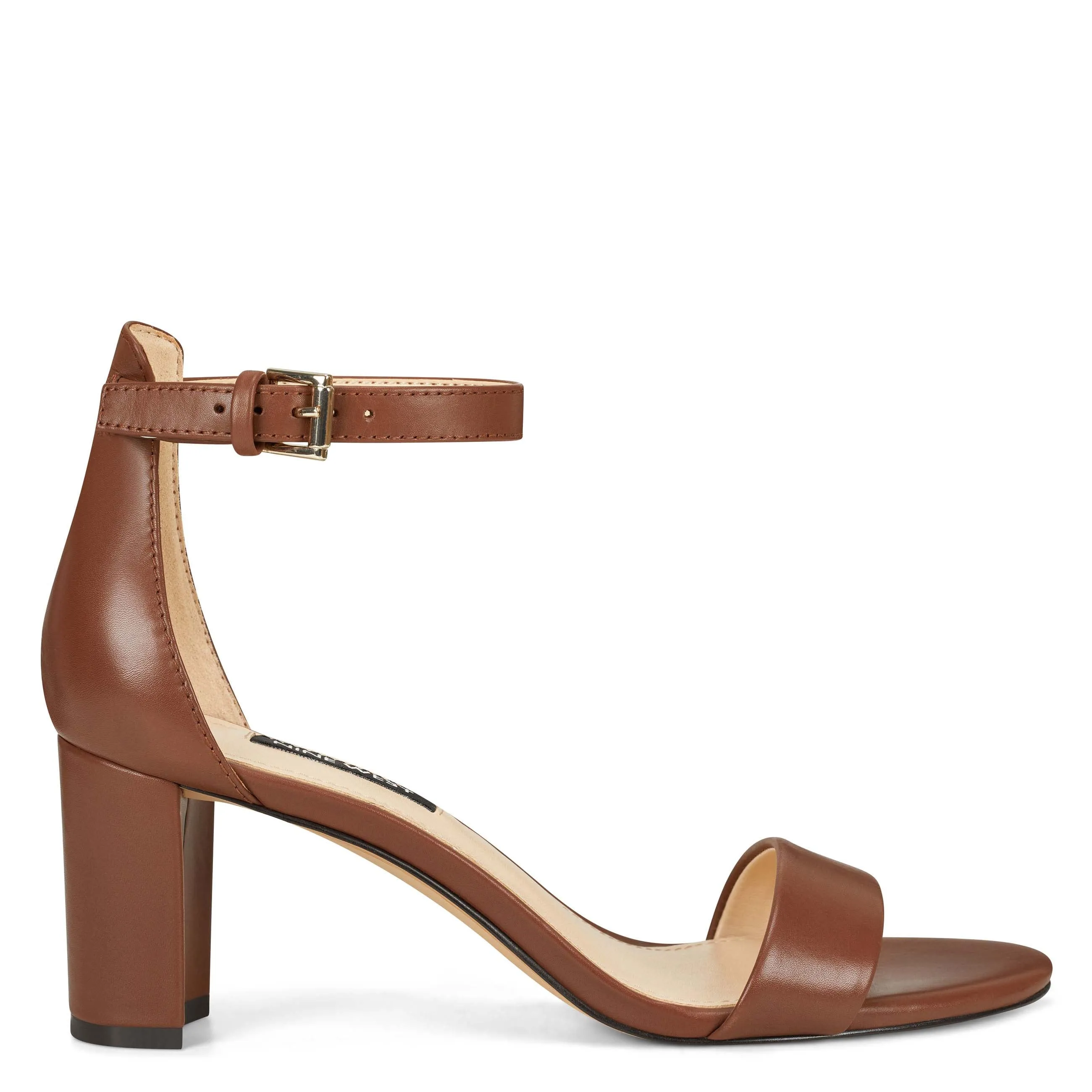 Pruce Ankle Strap Block Heel Sandals sold by Nine West