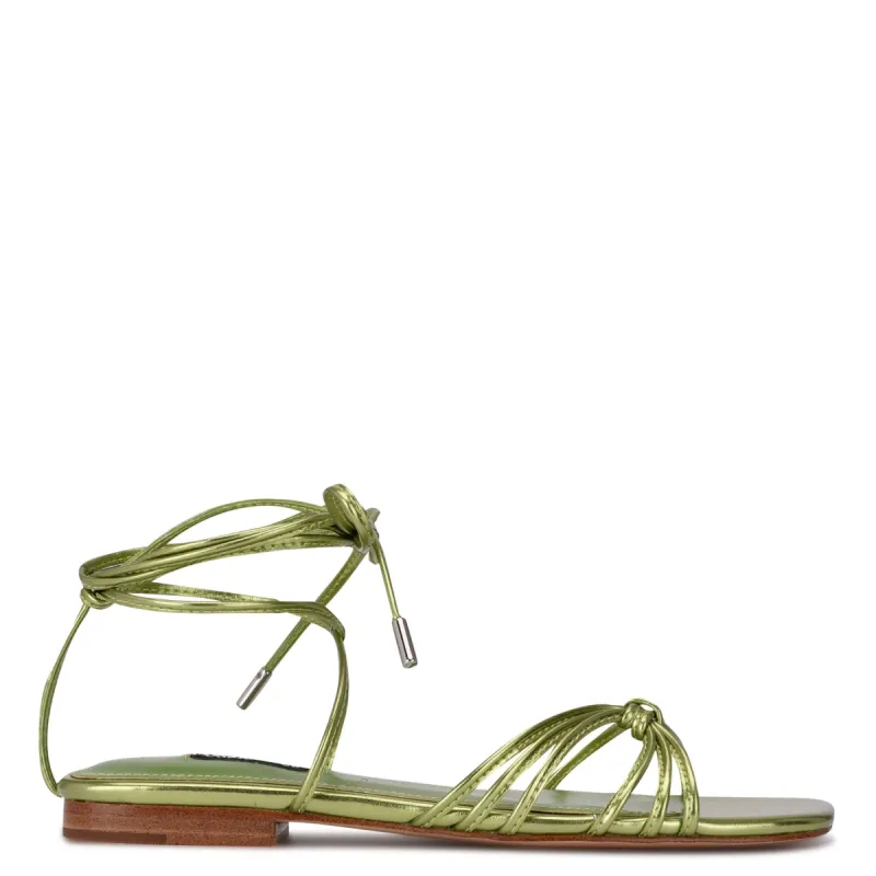 Minus Ankle Wrap Flat Sandals sold by Nine West