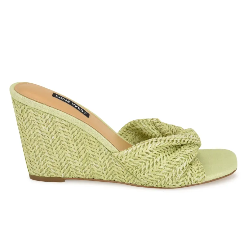 Nikhil Twist Wedge Sandals sold by Nine West