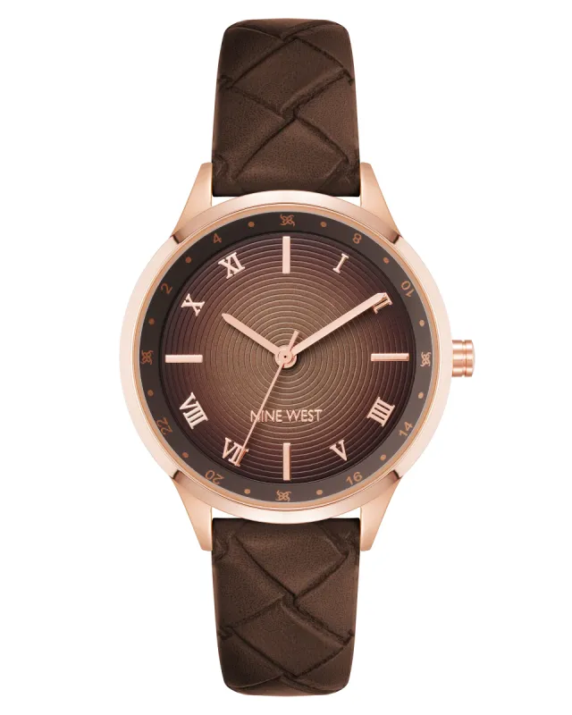 Woven Pattern Strap Watch sold by Nine West