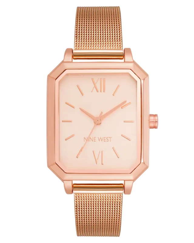 Octagonal Case Mesh Bracelet Watch sold by Nine West