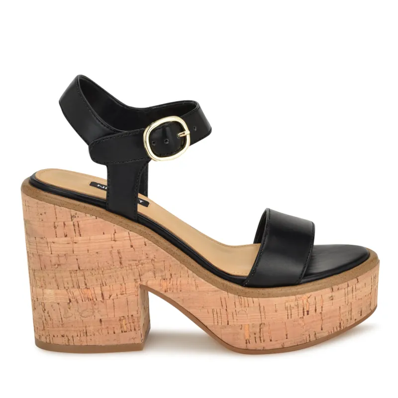 Amye Ankle Strap Wedge Sandals sold by Nine West