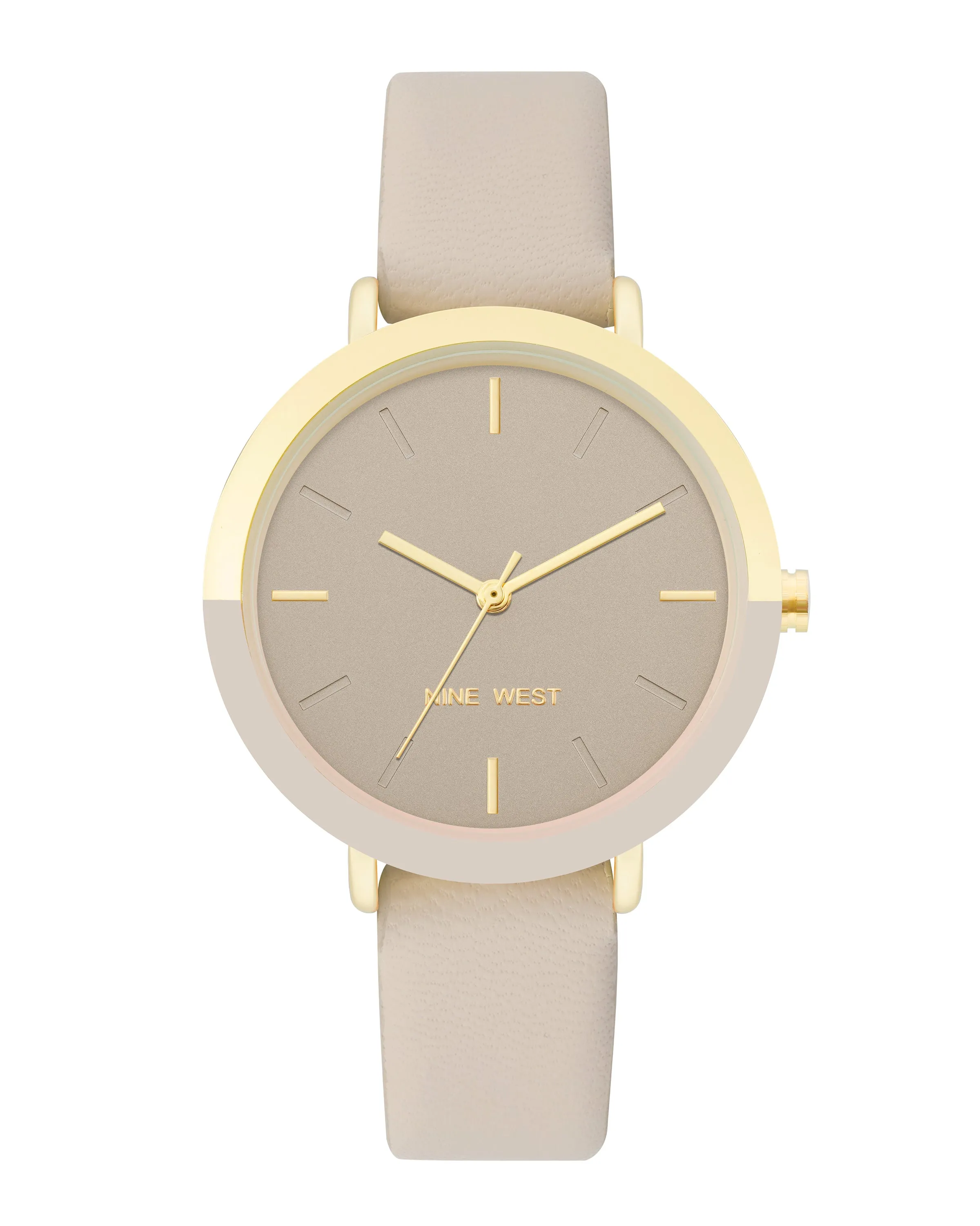 Two-Tone Bezel Strap Watch sold by Nine West