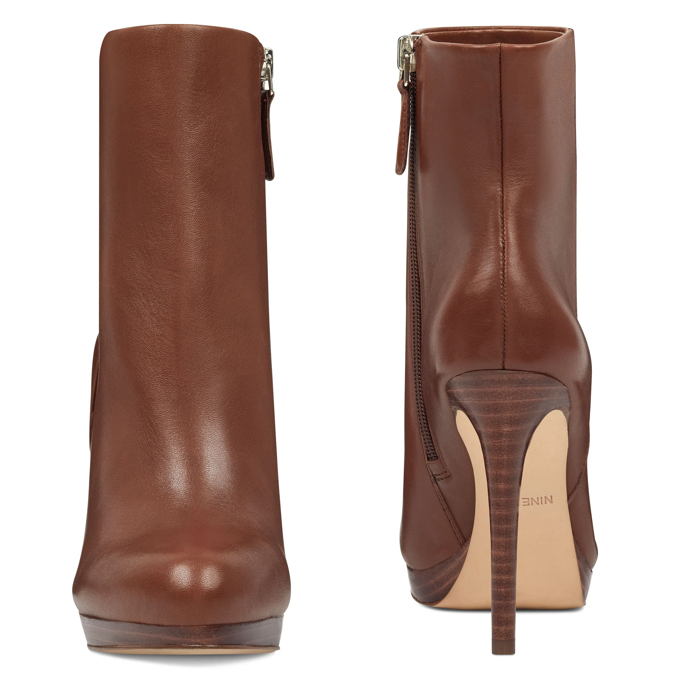 Quanette Platform Leather Booties sold by Nine West product image thumbnail 5