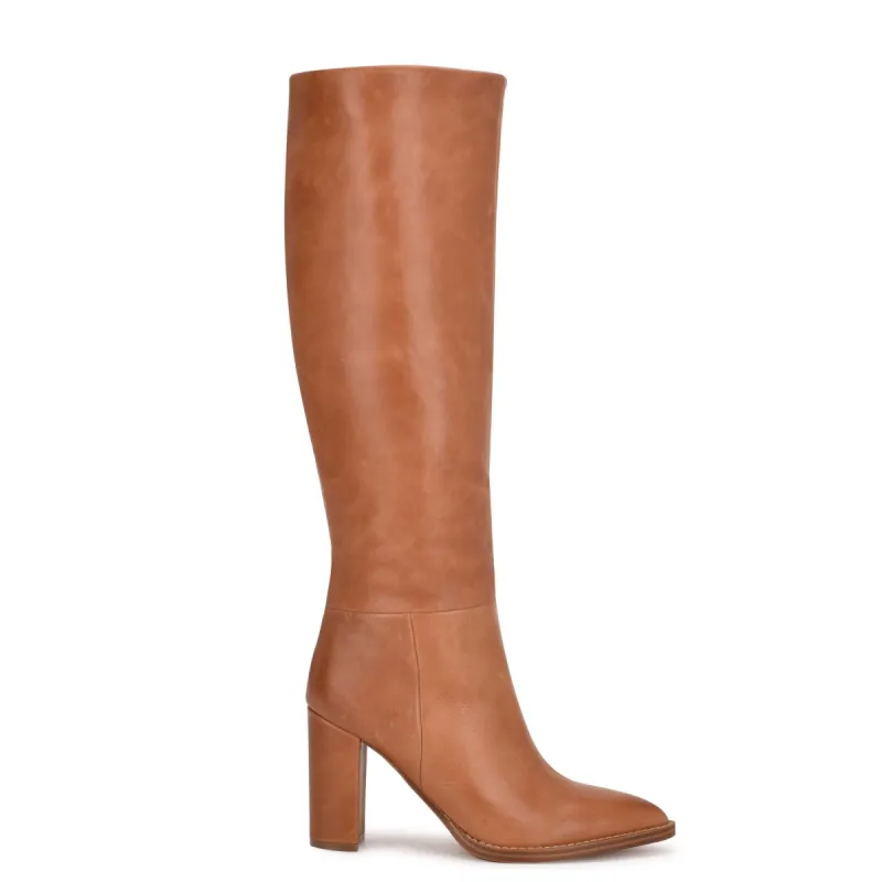 Hiya Wide Calf Heeled Boots sold by Nine West