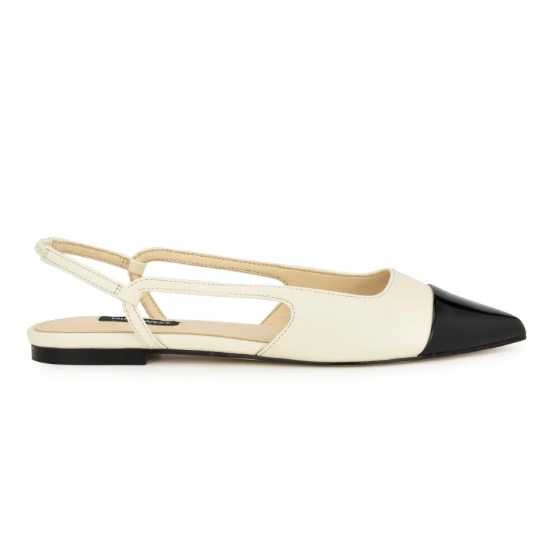 Babee Pointy Cap Toe Flat Slingbacks sold by Nine West