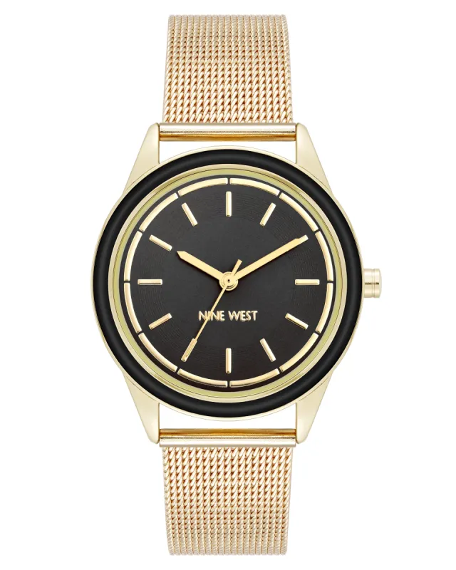 Mesh Bracelet Watch with Color Bezel sold by Nine West