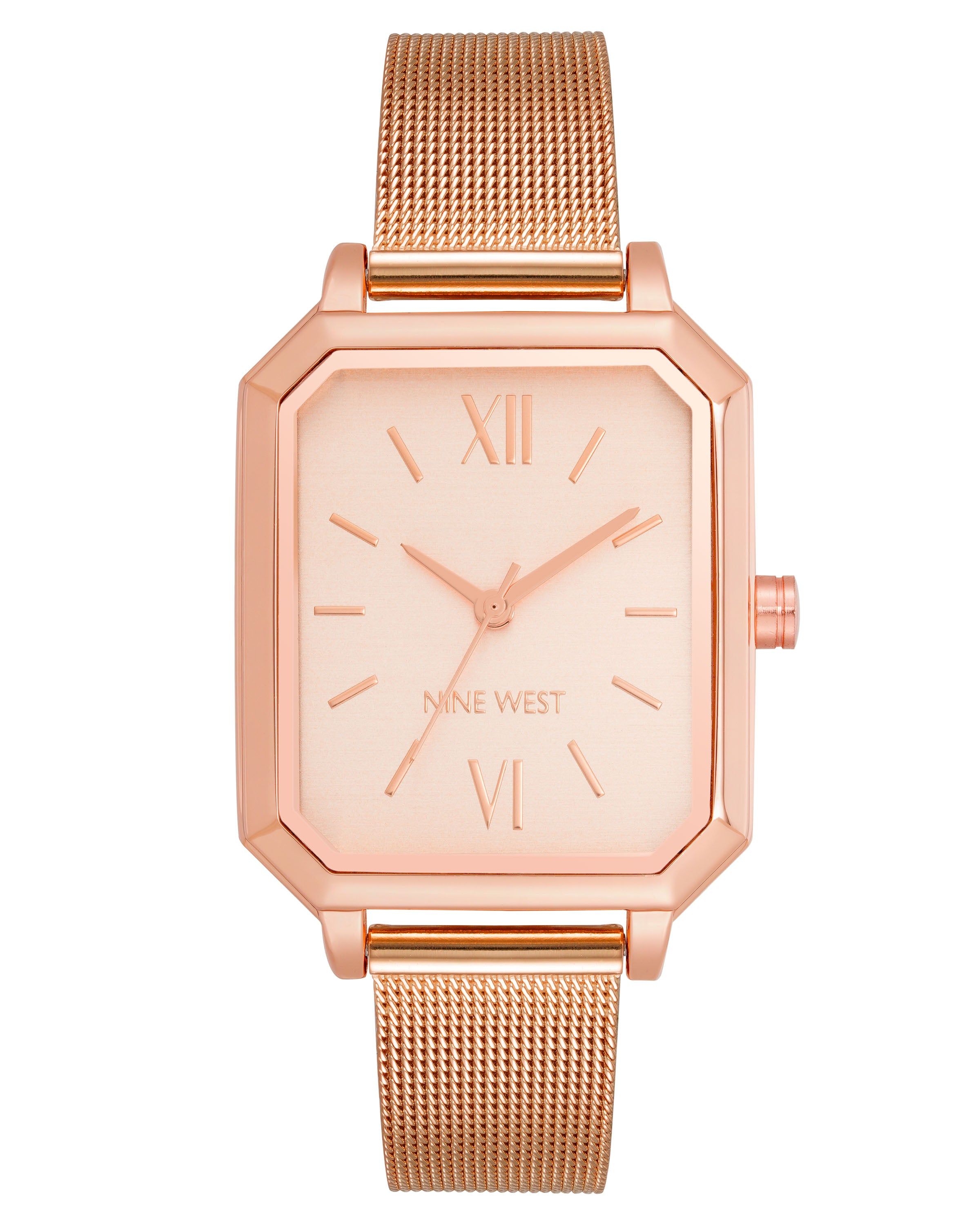 Octagonal Case Mesh Bracelet Watch sold by Nine West