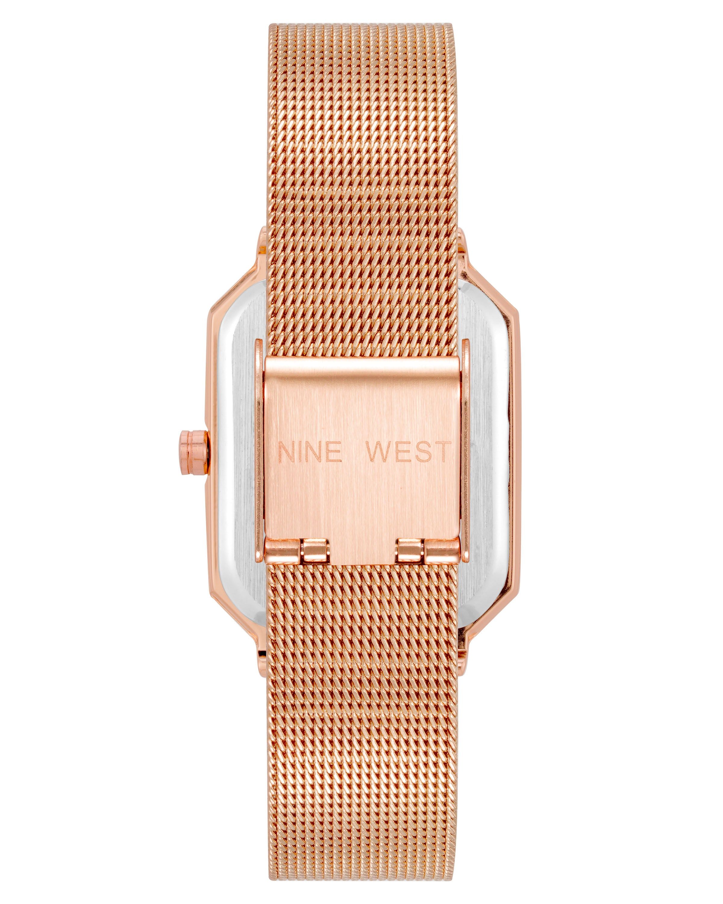 Octagonal Case Mesh Bracelet Watch sold by Nine West product image thumbnail 2