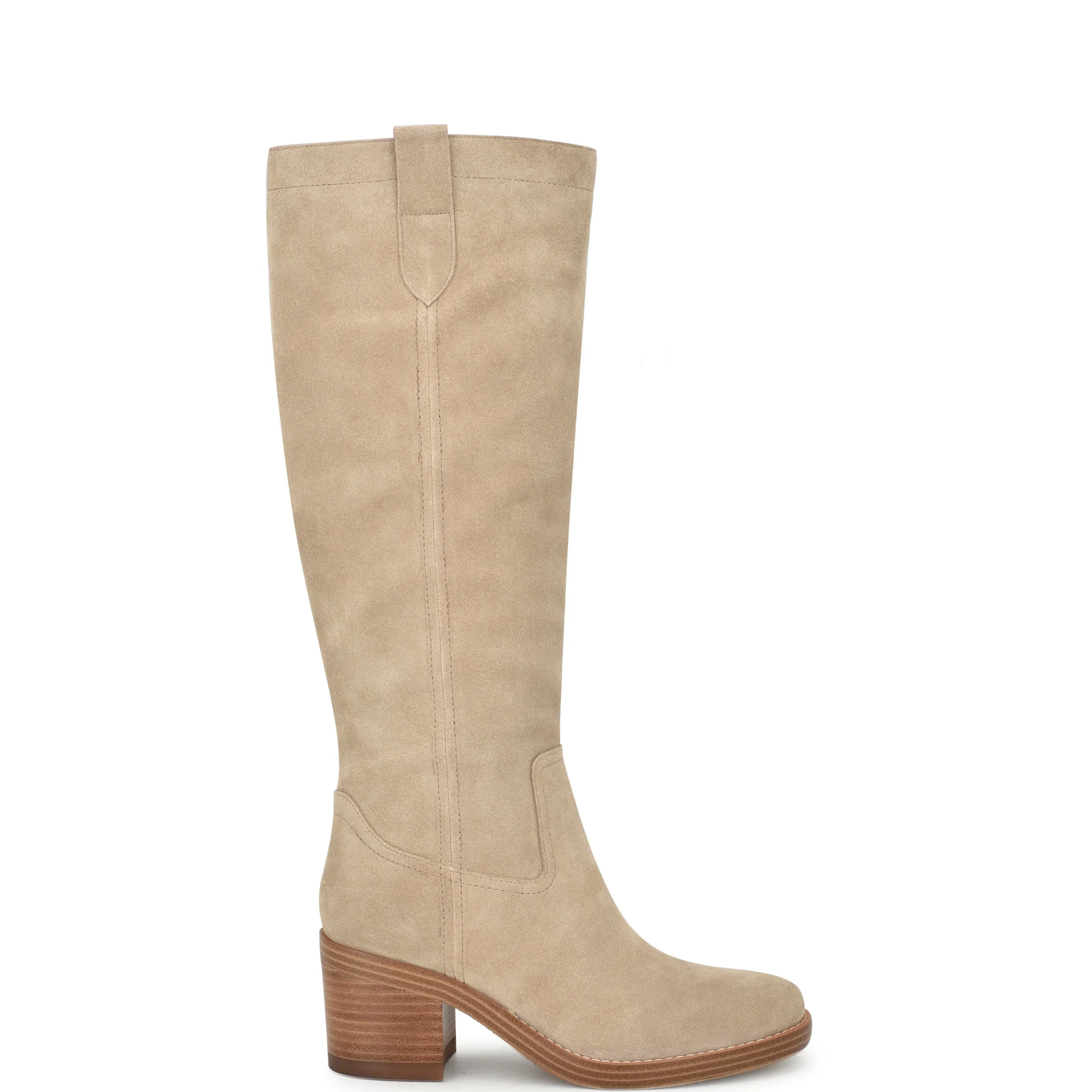 Hecee Block Heel Tailored Leather Boots sold by Nine West
