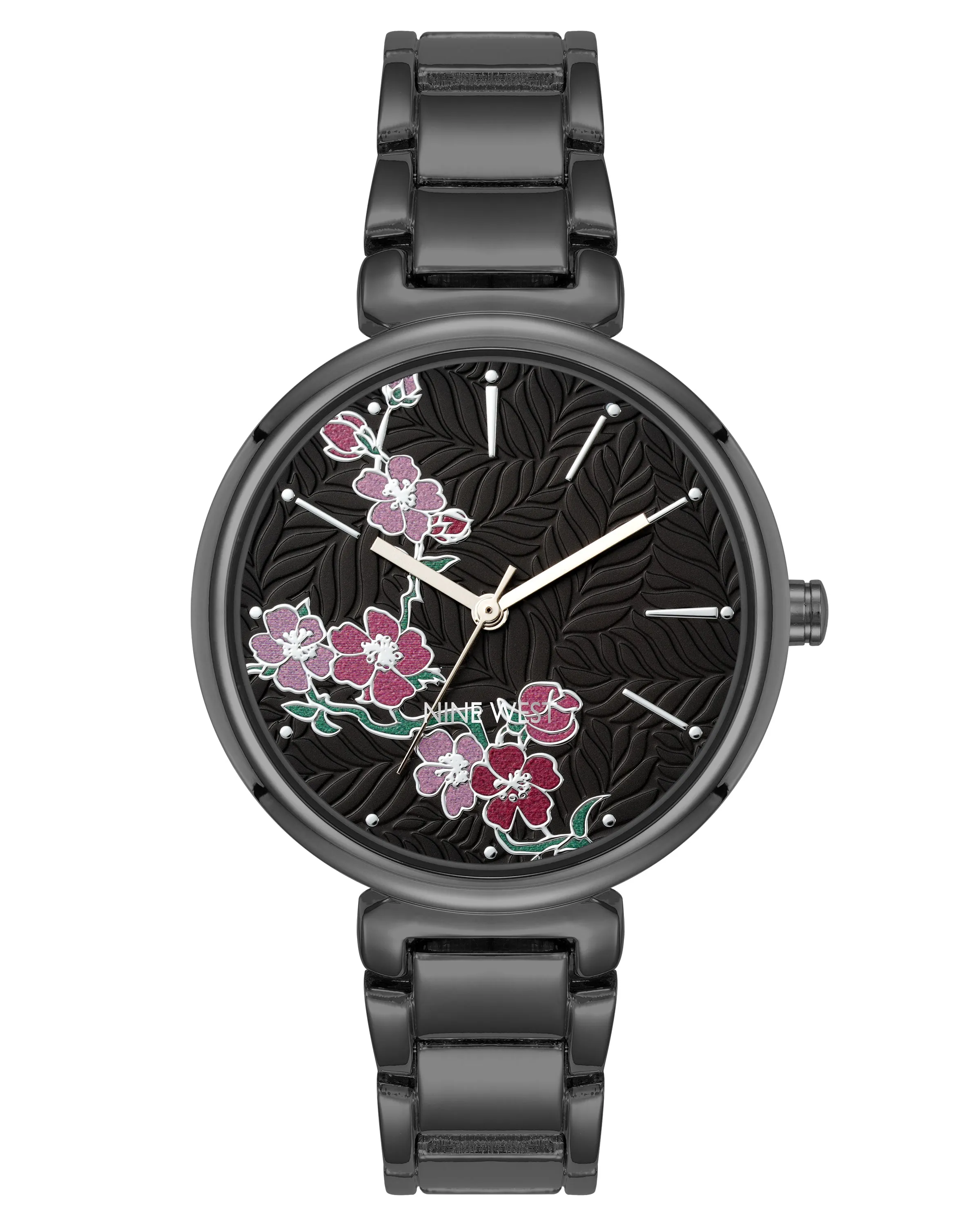 Textured Floral Dial Bracelet Watch sold by Nine West