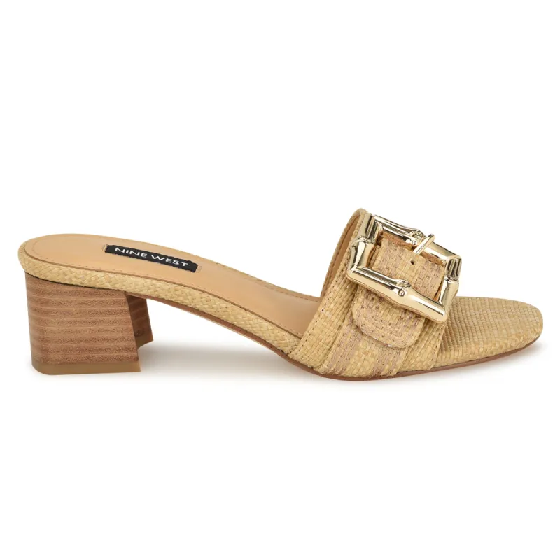 Garta Buckle Slide Sandals sold by Nine West