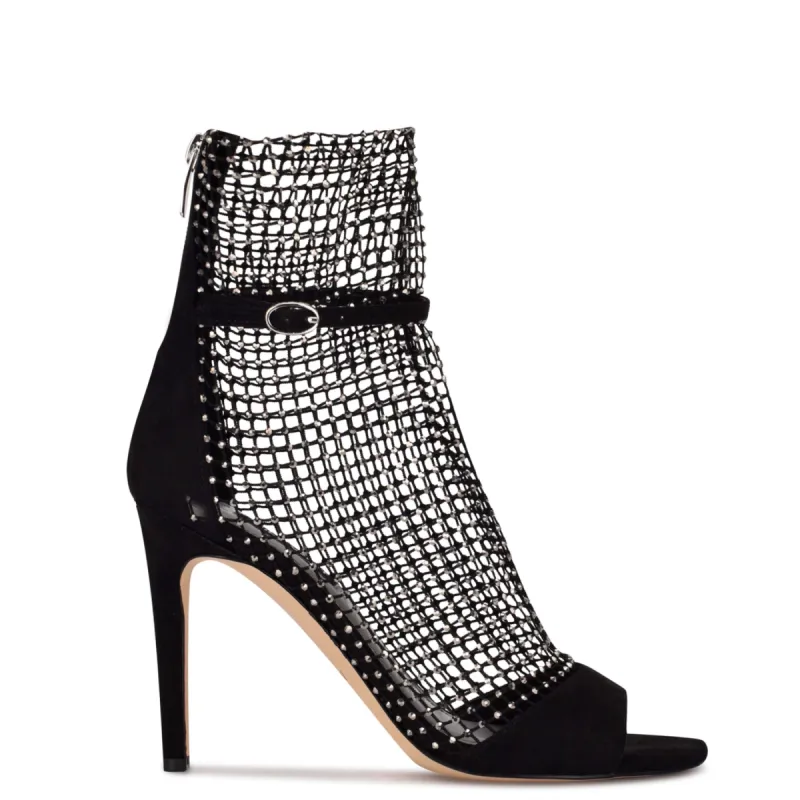 Imery Mesh Peep Toe Booties sold by Nine West