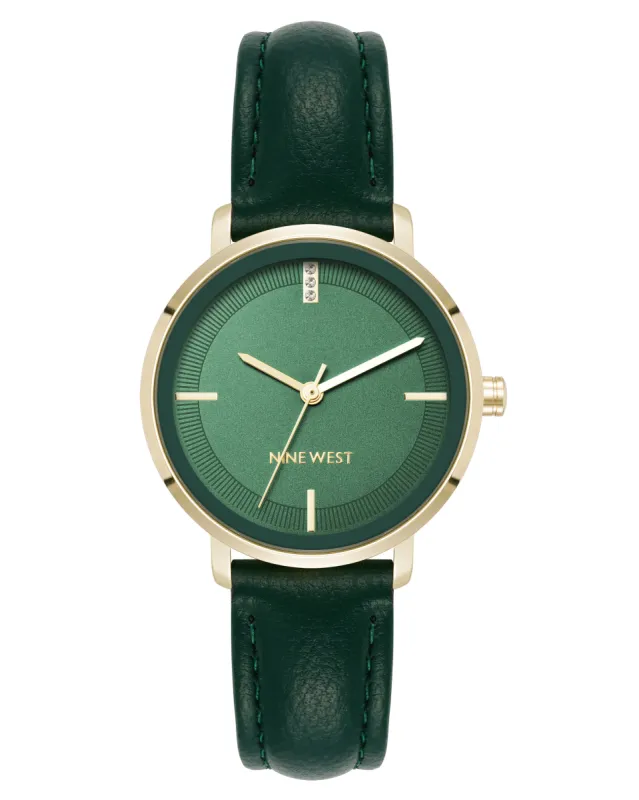 Crystal Accented Dial Strap Watch sold by Nine West
