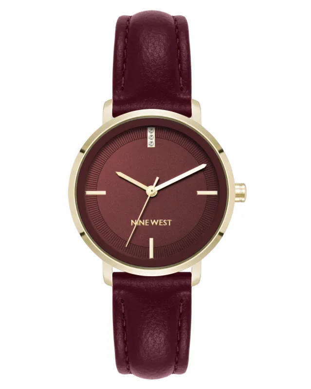 Crystal Accented Dial Strap Watch sold by Nine West