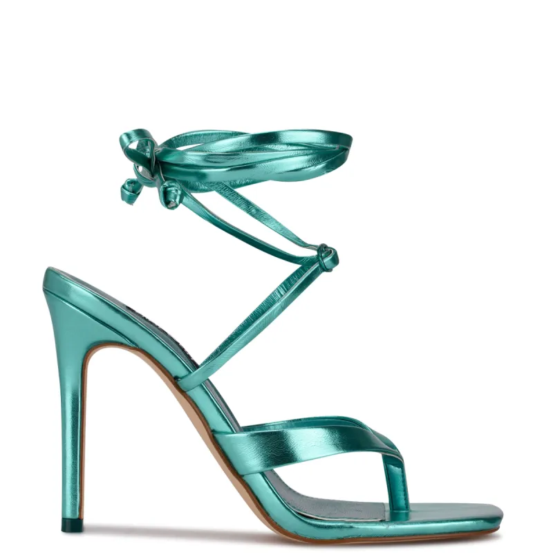 Terrie Ankle Wrap Heeled Sandals sold by Nine West